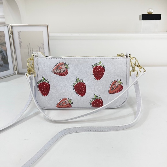Coach White Wallet with Strawberry Design - Picture 8 of 10